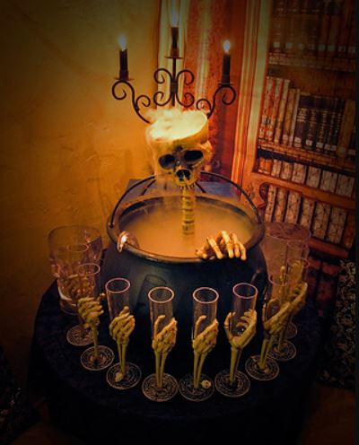 caldero humeante halloween